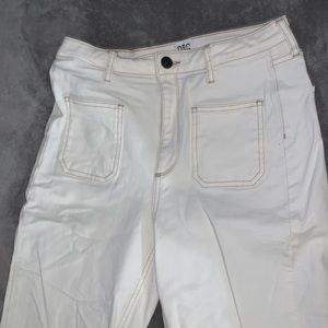 BDG White high waisted flare jeans